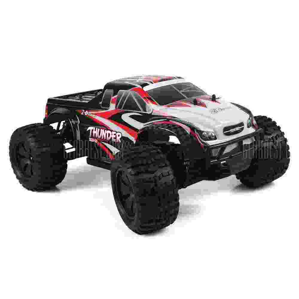 offertehitech-ZD Racing 10427 - S 1:10 Big Foot RC Truck - RTR - BRUSHLESS VERSION BLACK AND RED
