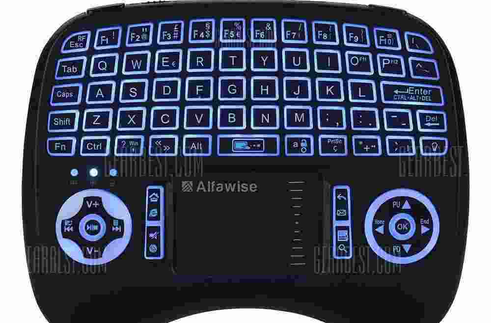 offertehitech-gearbest-Alfawise KP - 810 - 21T - RGB Mini 2.4G Wireless Keyboard