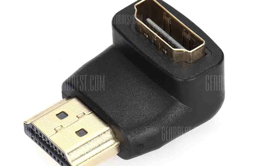 offertehitech-gearbest-HDMI Male to Female Adapter 4K x 2K 90 Degree