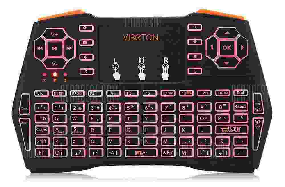 offertehitech-gearbest-VIBOTON i8 Plus Wireless Keyboard Backlight Version