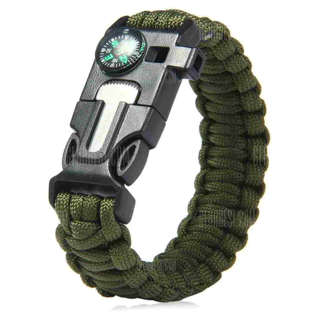 offertehitech-5 in 1 Outdoor Survival Paracord Bracelet