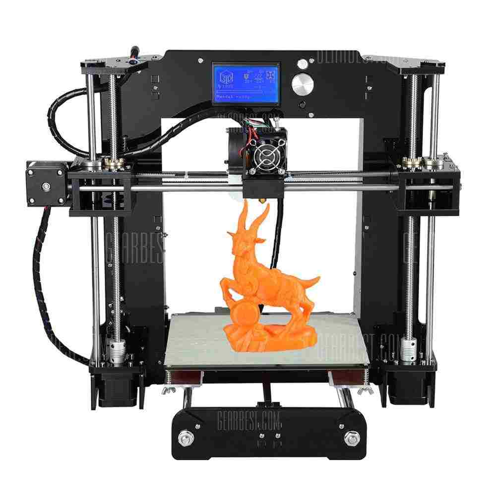 offertehitech-Anet A6 3D Desktop Printer Kit - EU PLUG BLACK