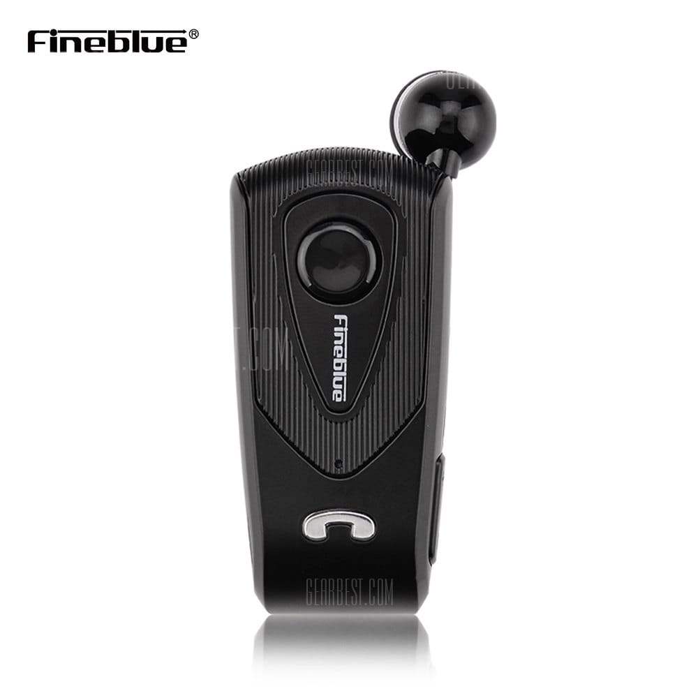 offertehitech-Fineblue F930 Bluetooth V4.1 Earbud with Retractable Cable - BLACK
