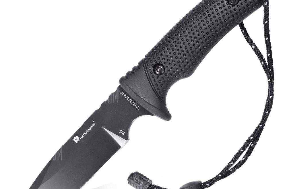 offertehitech-HX OUTDOORS Multifunctional Straight Fixed Blade Knife - BLACK