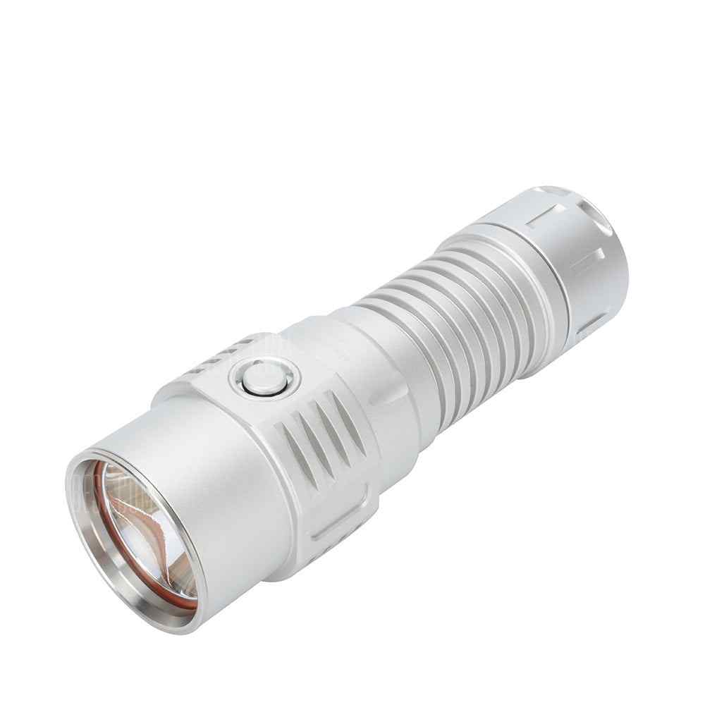 offertehitech-HaikeLite SC01 CREE XHP35 HI Long Shots Flashlight - SILVER WHITE