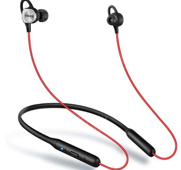 offertehitech-MEIZU EP52 Magnetic Neckband Stereo Bluetooth Headset - BLACK AND RED