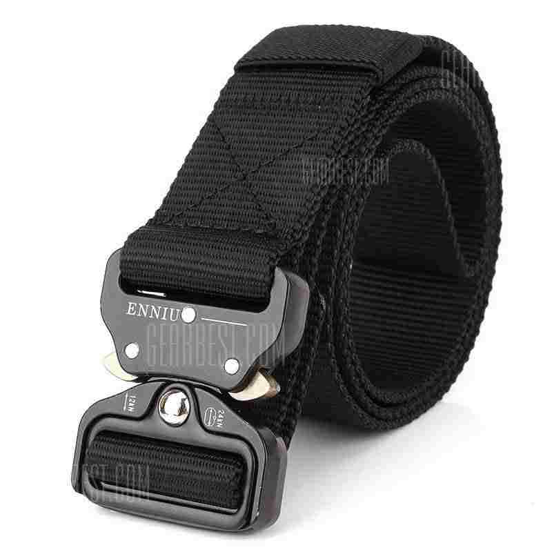 offertehitech-Male Outdoor Tactical Training Nylon Belt with Cobra Buckle
