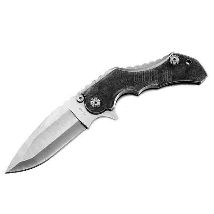 offertehitech-SR SR596B Folding Knife with Frame Lock - BLACK