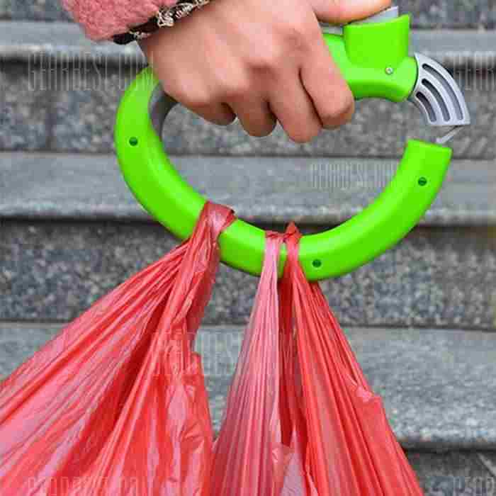 offertehitech-Soft Grip Shopping Bag Holder Handle - GREEN