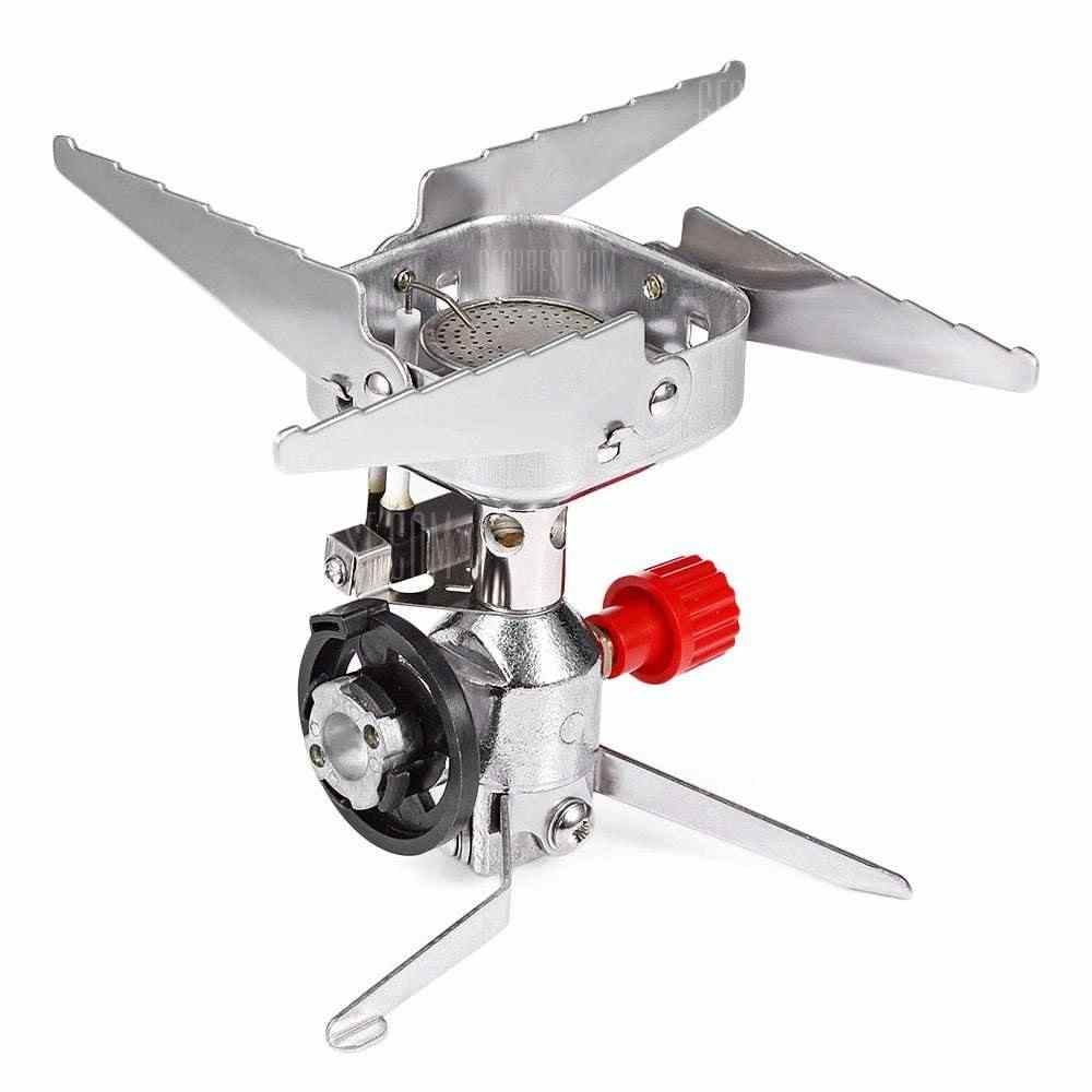 offertehitech-Ultralight Portable Windproof Camping Collapsible Stove - SILVER