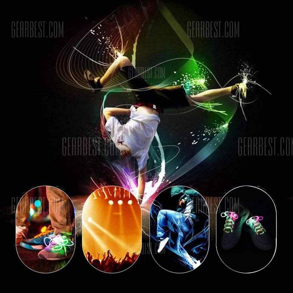 offertehitech-YWXLight Up LED Shoelaces Fashion Flash Disco Party Glowing Neon Shoelace - RGB