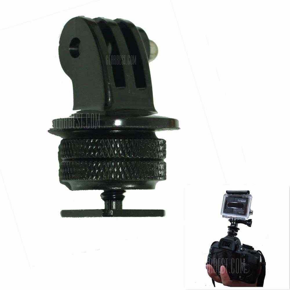 offertehitech-gearbest-1 / 4 Inches Hot Shoe Connecting Adapter + Tripod Mount Adapter