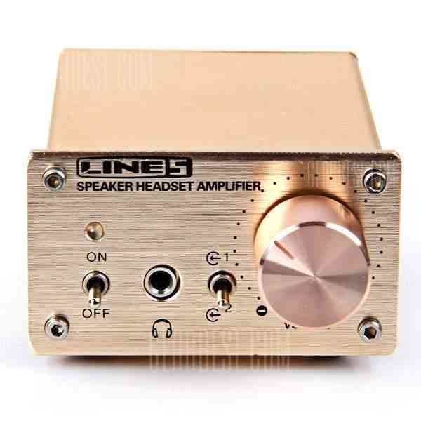 offertehitech-gearbest-A910 Isoundyou Digital Audio Power Amplifier with Line 5 Speaker System (Gold)