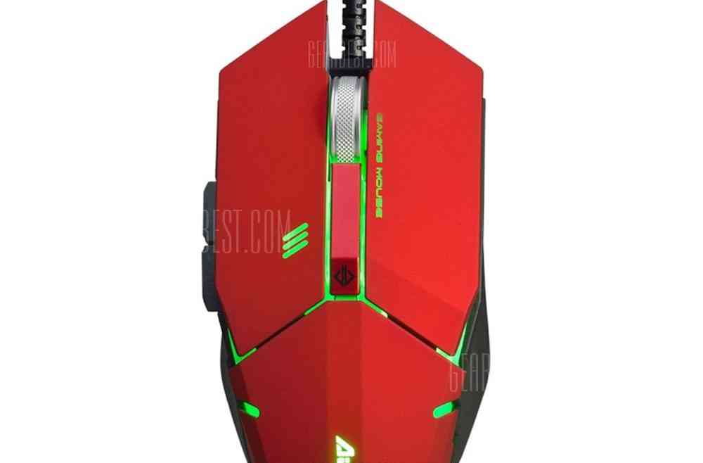 offertehitech-gearbest-AJAZZ GTC Wired Gaming Mouse with LED Light 4000 DPI