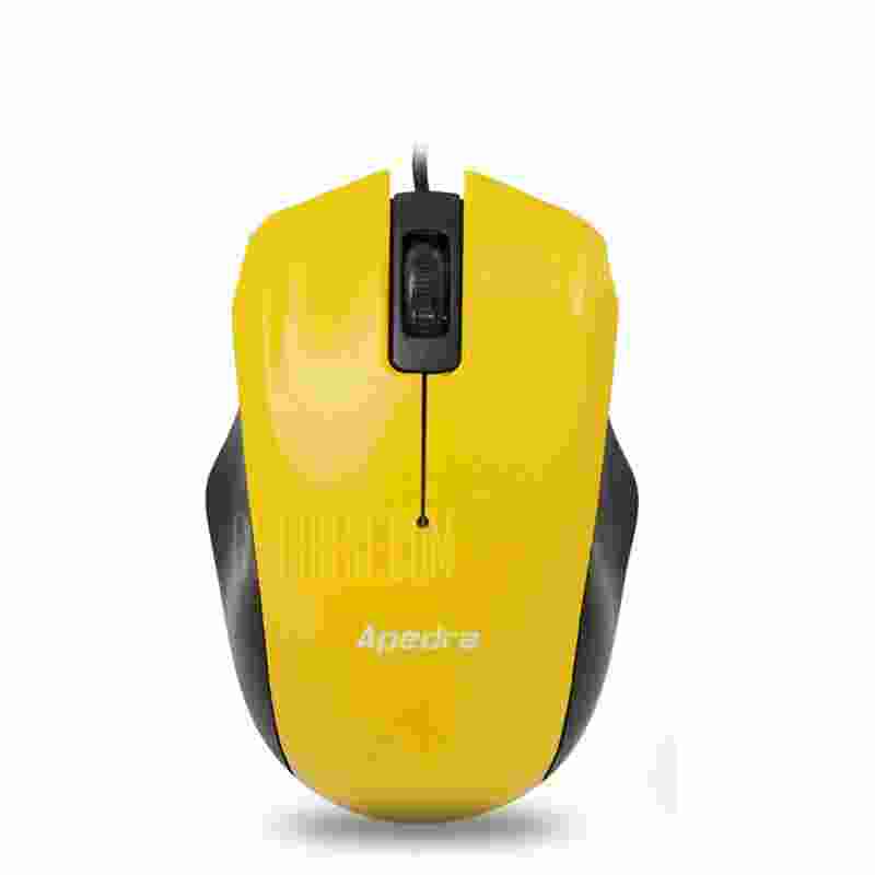 offertehitech-gearbest-APEDRA M4 Business Office Wired USB Mouse Notebook Desktop Gift Mouse