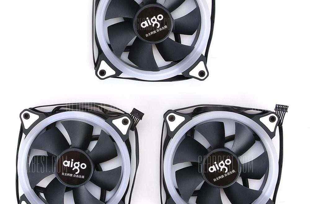 offertehitech-gearbest-Aigo AURORA R3 3PCS Computer Case Cooling Fan