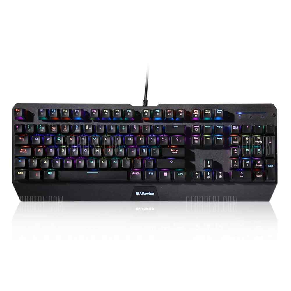 offertehitech-gearbest-Alfawise V1 Blue Switch Spanish Version Mechanical Keyboard