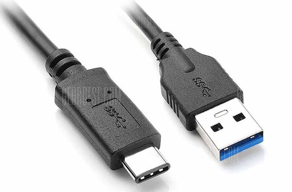 offertehitech-gearbest-CY 10Gbps USB 3.1 Type C Male to USB 3.0 Male Cable for Apple New MacBook Chromebook Pixel 2 Nokia N1