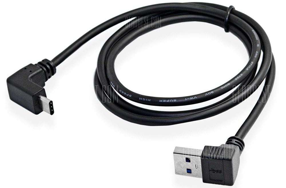 offertehitech-gearbest-CY U3 - 298 - DN USB Type-C Male to USB 3.0 Male Cable 1m