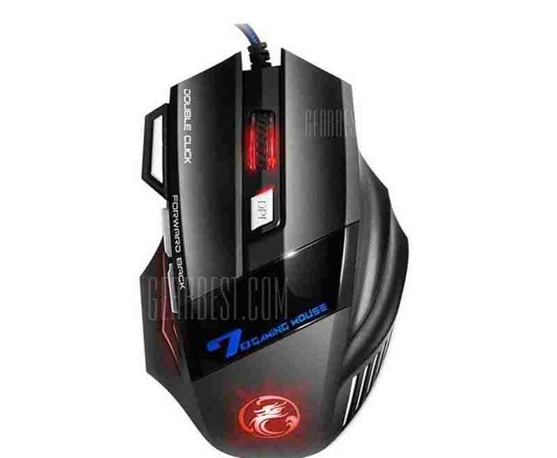 offertehitech-gearbest-Colorful Breathing Lights Actually Wired Gaming Mouse X7 Computer Peripheral Glare