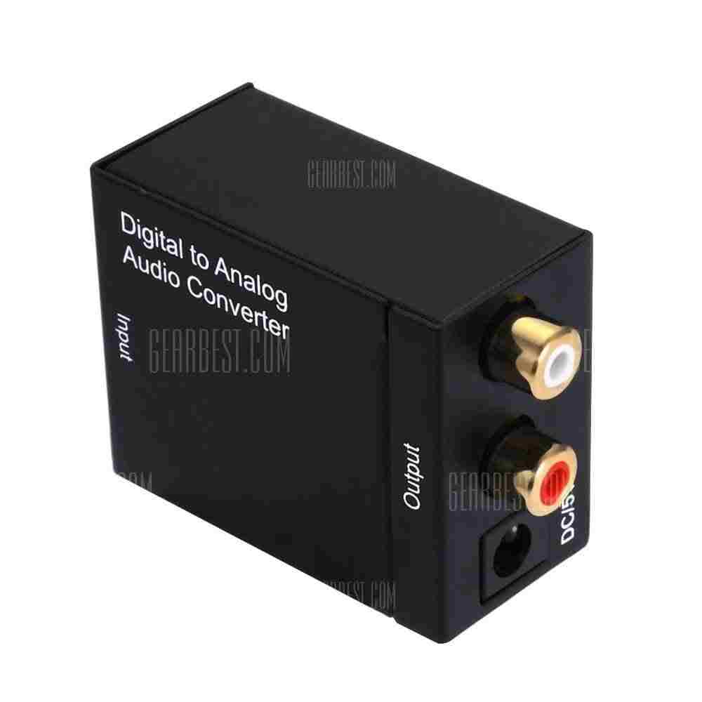 offertehitech-gearbest-DA Digital to R / L Analog Audio Converter Switcher