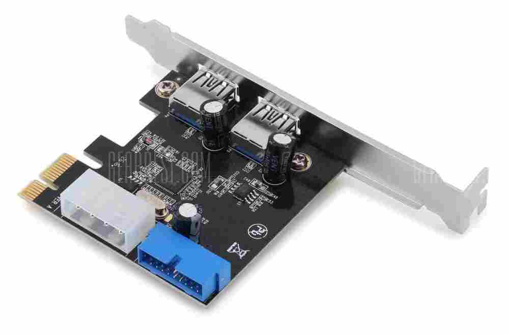 offertehitech-gearbest-F2T2 PCI Express to 2 Port USB 3.0 Controller Card
