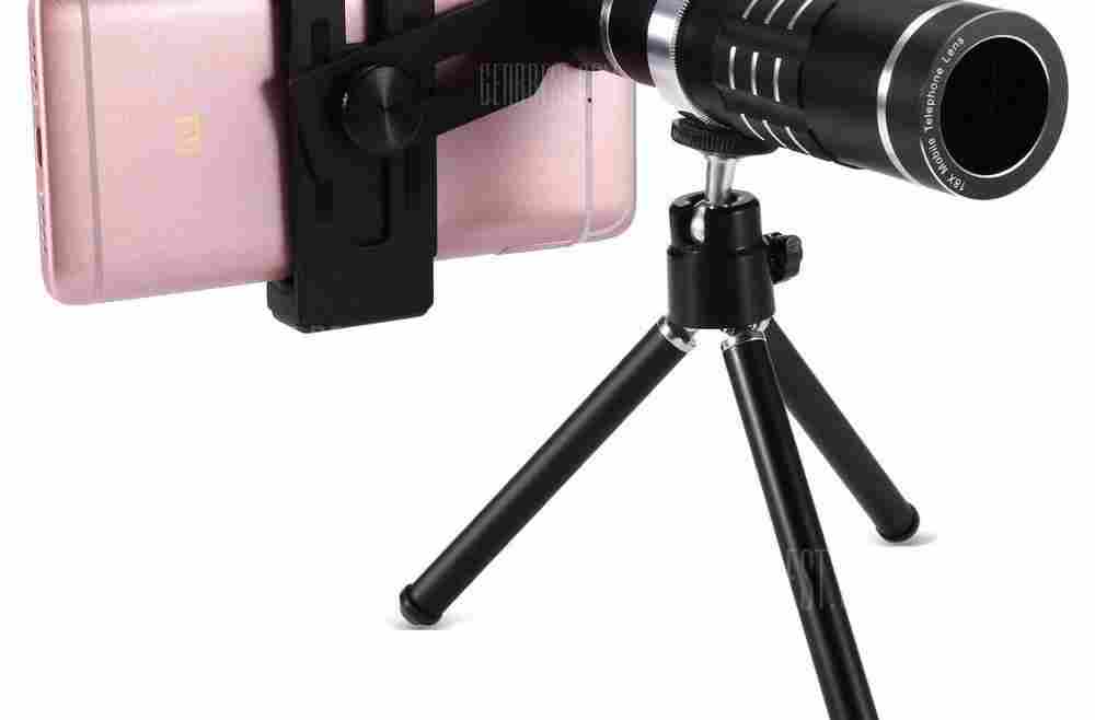 offertehitech-gearbest-FENGYUAN 18X Zoom Telescope Telephoto Phone Lens Tripod