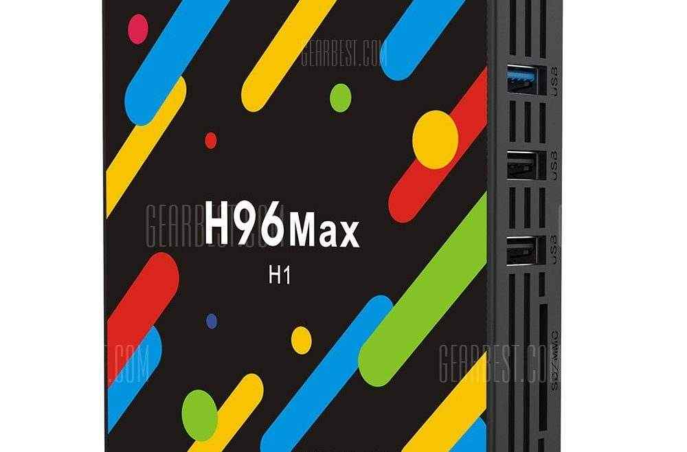 offertehitech-gearbest-H96 MAX - H1 TV Box