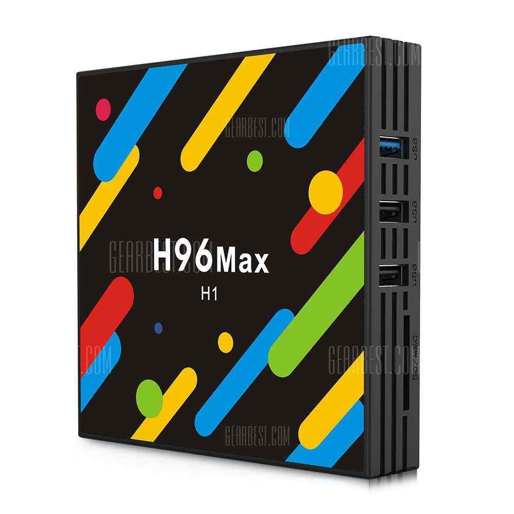 offertehitech-gearbest-H96 MAX - H1 TV Box