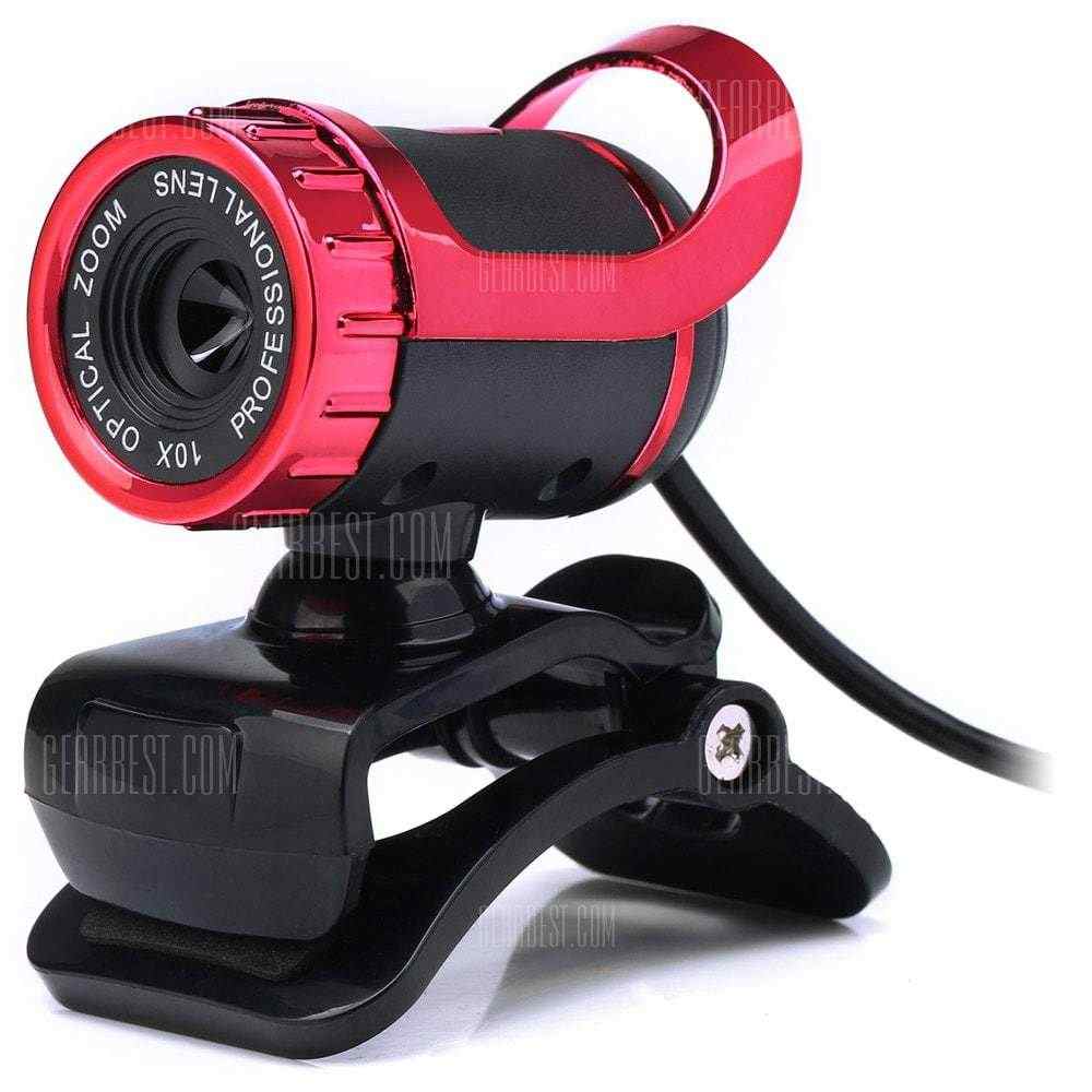 offertehitech-gearbest-HD Clip-on Webcam Web PC Camera with Built-in Microphone