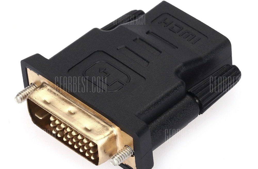 offertehitech-gearbest-HDMI Female to DVI 24 + 1 Male Adapter