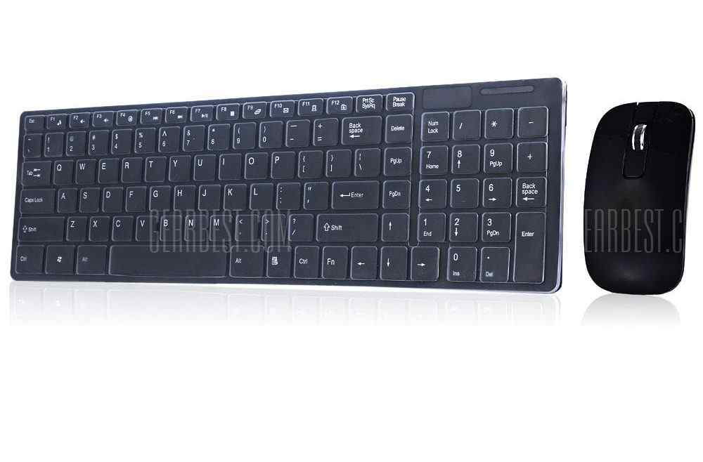 offertehitech-gearbest-HK3600 2.4G Wireless Keyboard / Mouse Combo with Numeric Keypad