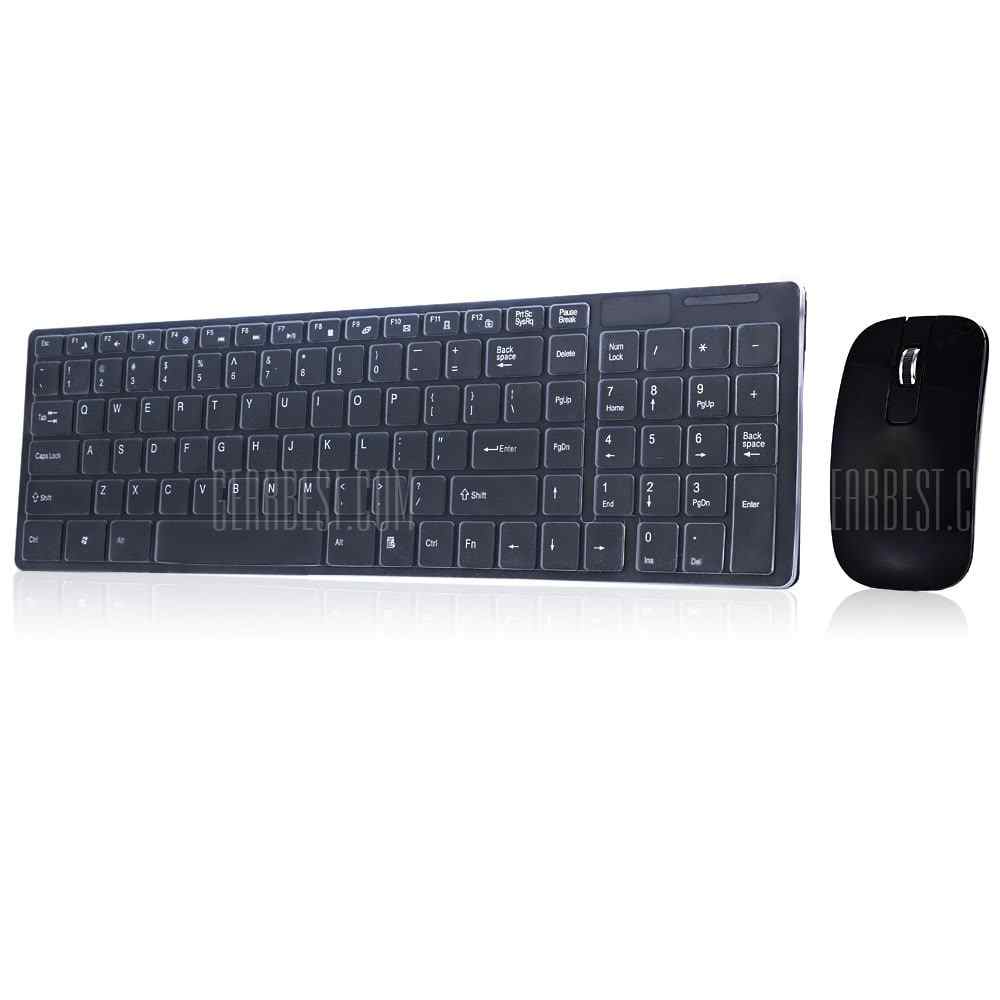 offertehitech-gearbest-HK3600 2.4G Wireless Keyboard / Mouse Combo with Numeric Keypad