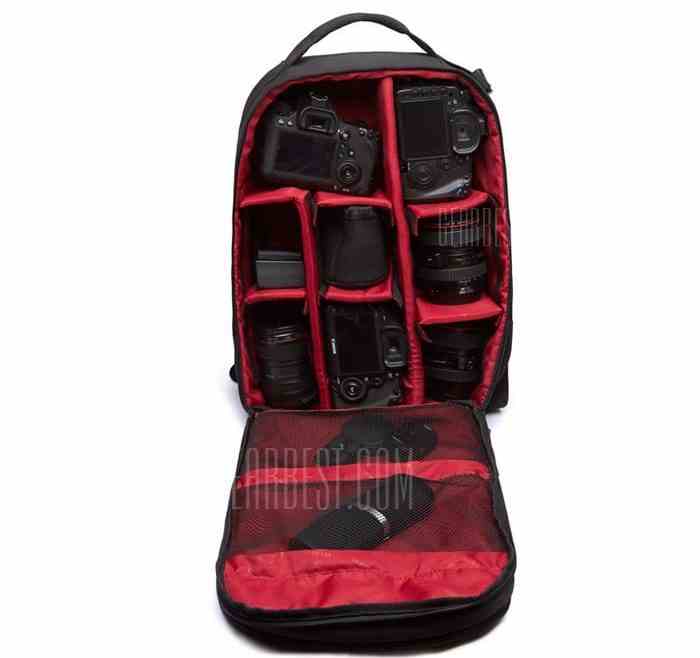 offertehitech-gearbest-Huwang Waterproof Camera Backpack Outdoor Travel