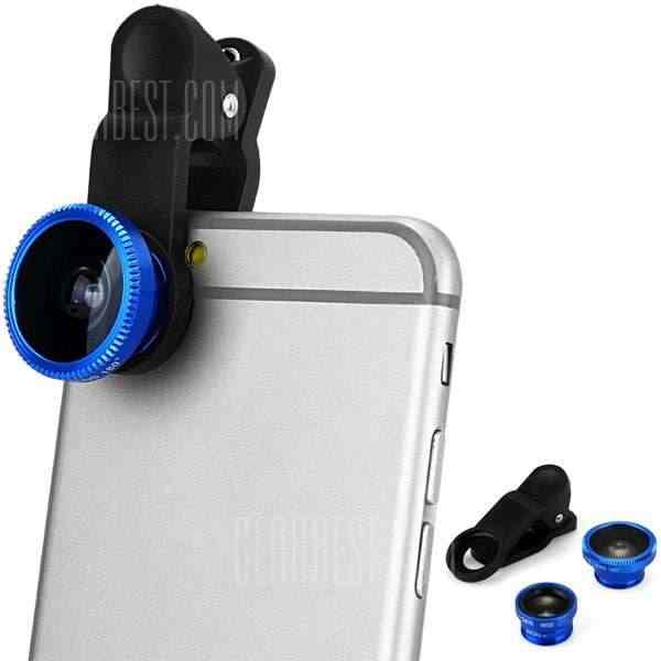 offertehitech-gearbest-LP 3001 3 in 1 Universal Clamp Camera Lens Including Fisheye Macro and Wide Angle