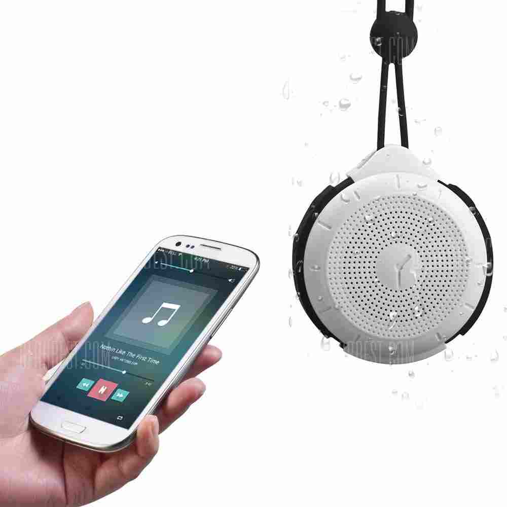 offertehitech-gearbest-MOCREO MOSOUND Tictac IPX4 Water Resistant Wireless Bluetooth V2.1 Hands - free Phone Speaker with 3.5mm AUX Audio Input