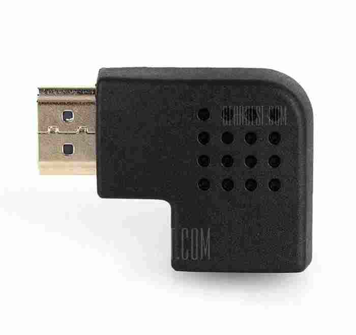 offertehitech-gearbest-Male to Female 90 Degree Left Vertical Flat HDMI Adapter