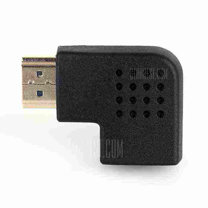 offertehitech-gearbest-Male to Female 90 Degree Left Vertical Flat HDMI Adapter