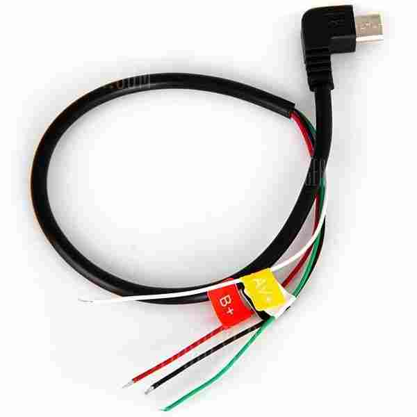 offertehitech-gearbest-Micro USB AV Cable for SJ4000 / SJ4000 WiFi Car DVR Camcorder