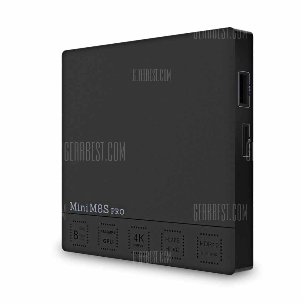 offertehitech-gearbest-Mini M8S Pro TV Box 3GB DDR4 + 32GB eMMC