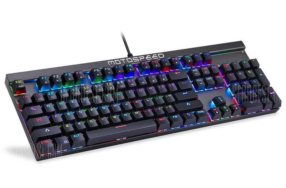 offertehitech-gearbest-Motospeed CK103 NKRO RGB Backlight USB Mechanical Keyboard