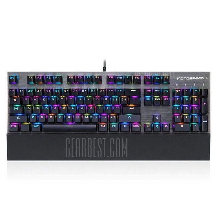 offertehitech-gearbest-Motospeed CK108 USB Wired Game Keyboard