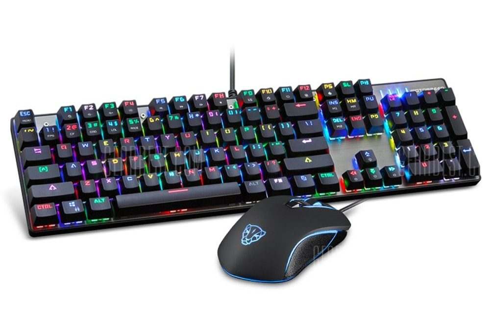 offertehitech-gearbest-Motospeed CK888 NKRO Mechanical Keyboard + Mouse Combo