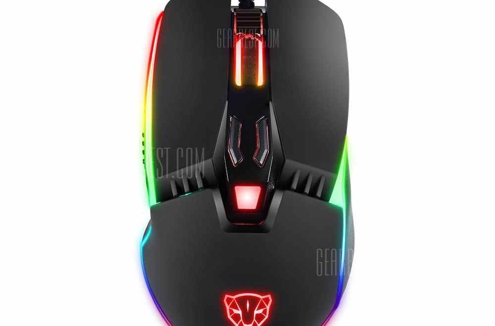 offertehitech-gearbest-Motospeed V20 Wired Optical USB Gaming Mouse