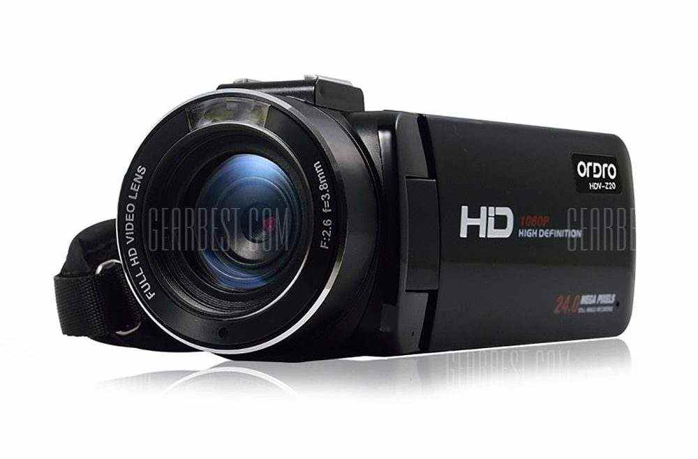 offertehitech-gearbest-ORDRO HDV - Z20 WiFi 24MP 16X Digital Zoom DV Camera