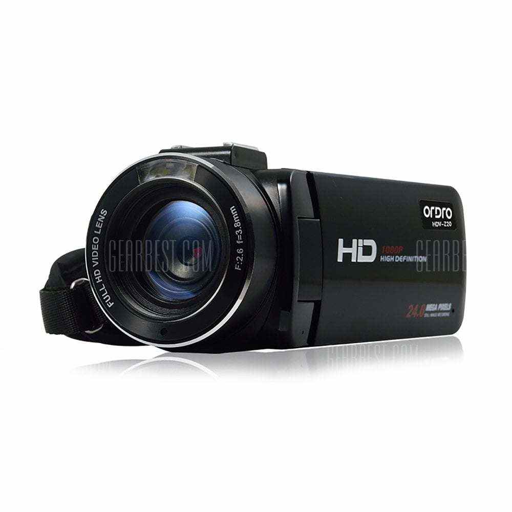 offertehitech-gearbest-ORDRO HDV - Z20 WiFi 24MP 16X Digital Zoom DV Camera