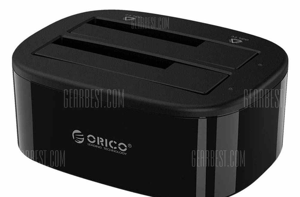 offertehitech-gearbest-ORICO 6228US3 - BK Dual-bay Hard Drive Enclosure
