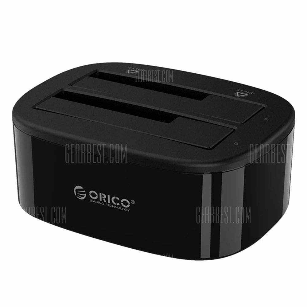 offertehitech-gearbest-ORICO 6228US3 - BK Dual-bay Hard Drive Enclosure