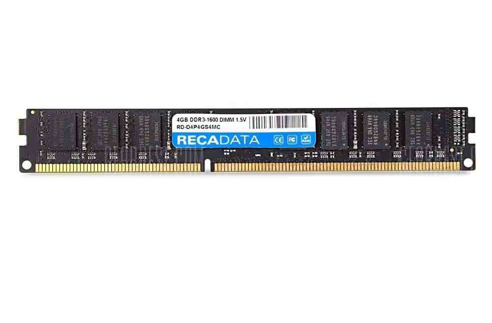 offertehitech-gearbest-RECADATA 4GB DDR3 - 1600 Memory Module 240 Pin