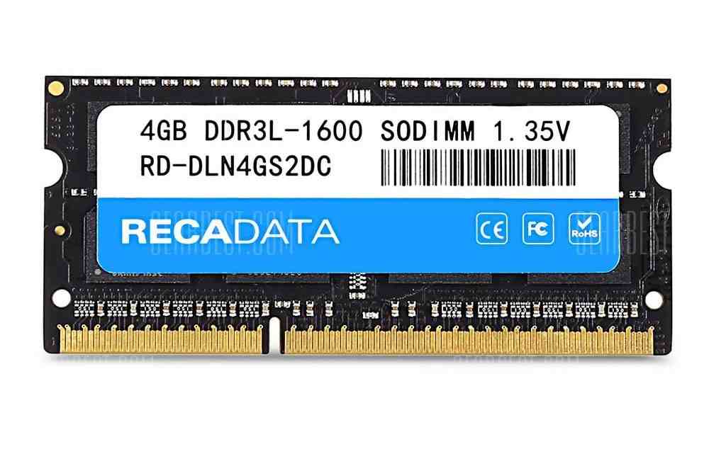 offertehitech-gearbest-RECADATA 4GB DDR3L - 1600 Memory Module 204 Pin